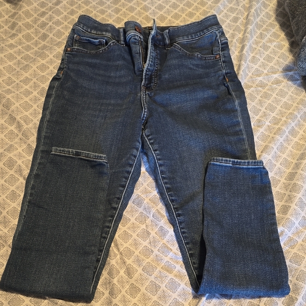Express Dark Blue Skinny Jeans Size 6R
